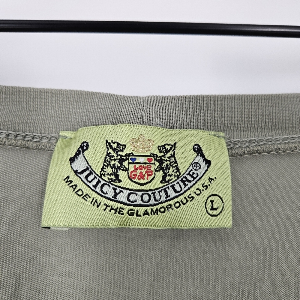 Juicy Couture Vintage 2006 Light Green Juicy Girls Rule Long Sleeve T-shirt - Picture 9 of 10